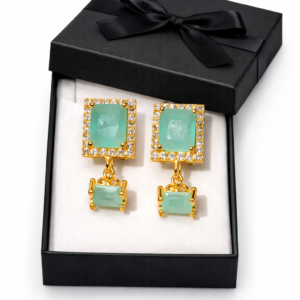 Feroza Color Earrings – Elegant Turquoise-Inspired Earrings for Women